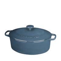 Casserole ronde en métal aluminium de couleur rouge avec poignées latérales et couvercle Ustensiles de cuisine antiadhésifs de haute qualité