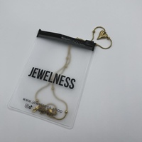 Bijoux en PVC personnalisé sacs à fermeture éclair givré étanche sérigraphié recyclables avec votre logo pour boucles d'oreilles et colliers