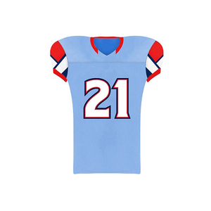 Camisetas de equipo de fútbol americano de Color personalizado de primera calidad Ropa de verano de talla grande transpirable con estilo de conjuntos de logotipo bordado - Product Image 2