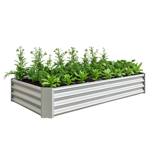 Kits de lit de jardin surélevé galvanisé durable Boîtes de jardinage galvanisées Boîte de jardinage modulaire extérieure pour légumes et fruits - Product Image 2