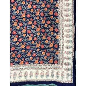 ผ้าห่มผ้าฝ้ายพิมพ์ลายด้วยมือคุณภาพสูง ลายดอกไม้แบบดั้งเดิม ทำด้วยมือสำหรับเด็กทารก ใช้ได้ทั้งฤดูร้อนและฤดูหนาว - Product Image 2