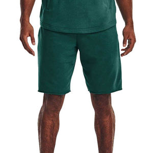 Bermudas personalizadas para hombre, pantalones cortos transpirables de secado rápido, ropa de entrenamiento atlético, bolsillos bordados, estilo informal de pana - Product Image 1