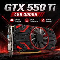 Nueva Tarjeta Gráfica GTX 550 Ti de 4GB GDDR5 de 128 Bits con un Solo Ventilador, PCI Express 2.0 X16, DirectX 11, para Juegos, con VGA/DVI para PC de Escritorio