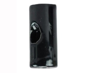 5u. Divisori per cavi da soffitto in porcellana nera 20x45mm (F-BRIGHT 1400430-N) - Product Image 1