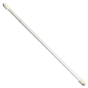 Tringle à rideau ovale extensible blanche 60-80 cm (2 pièces) - Product Image 1