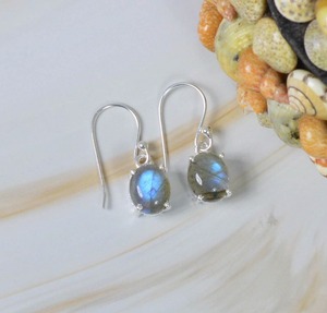 Pendientes de diseñador estilo bohemio pendientes colgantes joyería de plata labradorita piedra preciosa 925 pendientes de plata esterlina sólida para mujer - Product Image 2
