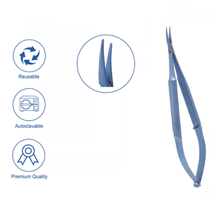 คีมหนีบเข็มขนาดเล็กแบบโค้งงอโดยไม่มีการล็อคความยาวโดยรวม12ซม. - Product Image 6