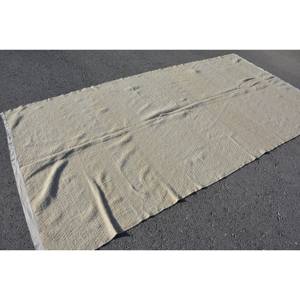 พรมขนสัตว์สีเบจแบบดั้งเดิม5.1 x 10FT วินเทจแบบเย็บปะติดปะต่อกันออกแบบสำหรับห้องนั่งเล่นตกแต่งด้วยยาง - Product Image 4