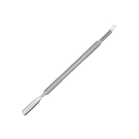 KAAMIR INSTRUMENTS Pousse-cuticules professionnel en acier inoxydable réutilisable, léger et durable, à double extrémité, outil de nettoyage des ongles