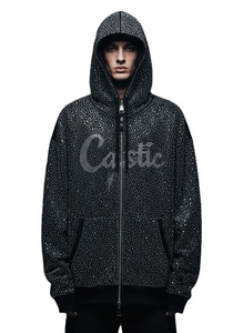 Sudadera con Capucha para Hombre, con Pedrería, 500 g/m², Personalizada, de Felpa Francesa, Lavado Ácido, Estilo Urbano, Talla Grande, ODM OEM - Product Image 1
