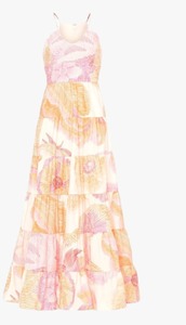 Vestido Maxi blanco rosa de calidad superior para fiestas, colección de ropa de boda disponible a granel desde la India - Product Image 4