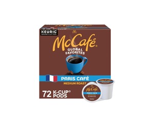 แมคคาเฟ่ ปารีส คาเฟ่ กาแฟแบบซิงเกิลเซิร์ฟ สำหรับเครื่องคีรูก คี-คัพ พ็อดส์ กาแฟคั่วกลาง 72 แคปซูล - Product Image 1