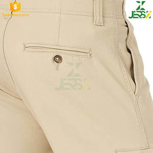 กางเกงคาร์โก้ทำด้วยผ้าขนสัตว์สำหรับผู้ชาย, กางเกง100% ขนแกะแห้งเร็วระบายอากาศได้ดีผ้าคาดเอวแบบมีซิปสำหรับขาตรงมีซิป - Product Image 6