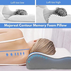 Contour Memory Foam <b>Pillow</b> Orthopedic Neck <b>Support</b> <b>Pillow</b> <b>for</b> Sleeping Ergonomic Cervical <b>Pillow</b> <b>for</b> Side <b>Back</b> Stomach Sleepers - Product Image 4