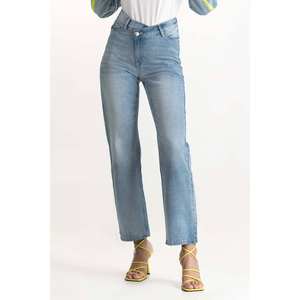 Factory Custom Wholesale Winter ODM Woven Vintage Oversize <b>Boot</b> Cut Light Wash 3D Pattern Denim <b>Pant</b> High Street Men's Mid Front - Product Image 6