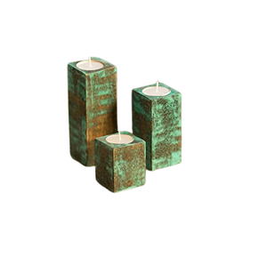 Bougeoirs en bois avec Logo personnalisé, ensemble de bougeoirs décoratifs en bois pour mariage, fête d'anniversaire - Product Image 5