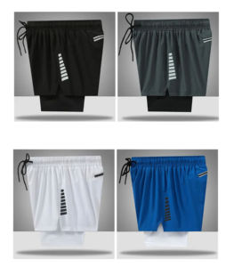 Pantalones Cortos de Compresión Profesionales para Hombre con Malla Transpirable y Material que Absorbe la Humedad para Entusiastas del Fitness - Product Image 6