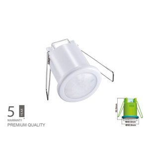 เซนเซอร์จับการเคลื่อนไหว PIR ขนาดเล็กเพดานฟลัชเมาต์สีขาว360องศา SKU-6608-ไฟ/ชุดควบคุม & ตัวควบคุม - Product Image 1