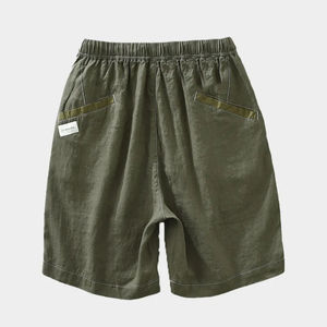 Pantalones Cortos Deportivos de Malla Transpirable, Cómodos, Ecológicos y de Secado Rápido para Hombre, Color Sólido, Cierre con Cordón, Ropa Casual - Product Image 2