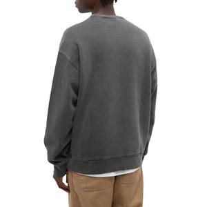 Sudadera Personalizada para Hombre, Estilo Holgado, Lavado Ácido, Cuello Redondo, Algodón, Felpa Francesa, Gruesa, Bordada, con Capucha - Product Image 3