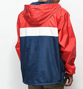 Pantalones apilados de poliéster cortavientos personalizados, chándal de nailon con cremallera para hombre, chándal de dos piezas, conjunto de chaquetas cortavientos para hombre - Product Image 2