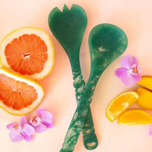 ชุดช้อนเสิร์ฟเรซินสำหรับอาหารค่ำดีไซน์ใหม่คุณภาพดีตามต้องการในอินเดีย - Product Image 4