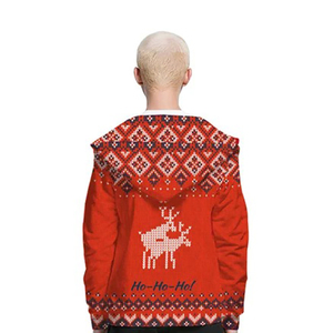 Printed Embroidered Solid <b>Christmas</b> Logo Digital Printed 100% Cotton Fleece Winter Men <b>Hoodies</b> Regular Fit Pullover Pocket - Product Image 5