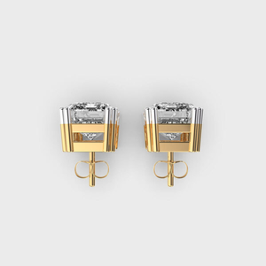 ต่างหูเพชรเม็ดเดี่ยวสีเงินมรกตสี925คลาสสิกสำหรับปลูกในห้องปฏิบัติการดีไซน์สี่เหลี่ยมที่สง่างามน้ำหนักเบาสตั๊ดน้ำหนักเบาของขวัญที่น่าดึงดูด - Product Image 6