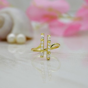 2025 Baguette Zircon Wedding Band Most Popular 925 Sterling <b>Silver</b> <b>Stacking</b> <b>Ring</b> Elegant Gold Plated Fine Jewelry for Women - Product Image 2