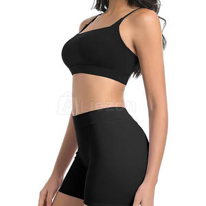 Conjunto de Top y pantalones cortos de Yoga para mujer a la moda, ropa de entrenamiento, Top y pantalones cortos de Yoga para mujer para gimnasio y Fitness - Product Image 4