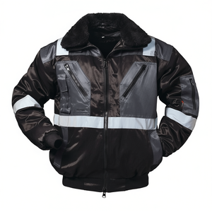 Combi Pilot <b>Jacket</b> 4 in 1 Kirkenes Size M Black/<b>Grey</b> Raincoat for Norway - Product Image 2