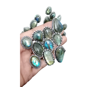 Nouvelle mode 2026, bague réglable en cristal naturel antique, grande pierre précieuse, bijoux, cadeau de mariage, de fiançailles, de fête, en gros - Product Image 6