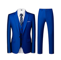 Costume d'affaires respirant blanc uni pour homme Mega Impex, ensemble décontracté 3 pièces automne/hiver, grande taille, anti-plis, vente en gros