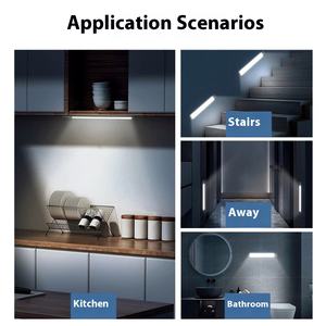Sensor de movimiento de aluminio portátil Tira de luz LED Iluminación del gabinete del cuerpo humano - Product Image 5