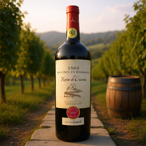 Sangiovese Superiore Riserva DOC Red <b>Wine</b>-750ml Reserve 6 Bottles Per Box Italian Romagna Leonardo Da Vinci 1502 - Product Image 3