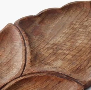 Plato de madera creativo con forma de hoja a precio asequible para restaurante, hogar, boda, fiesta, uso - Product Image 5