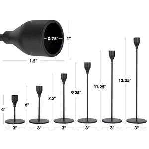 Portavelas cónico de Metal con acabado de cobre de lujo para el hogar, sala de estar, mesa, velas decorativas de Navidad - Product Image 5