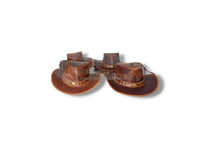 Chapeau de vache Offre Spéciale équestre durable avec cordon de menton empêchant de glisser le chapeau de cowboy en cuir blanc extérieur - Product Image 6