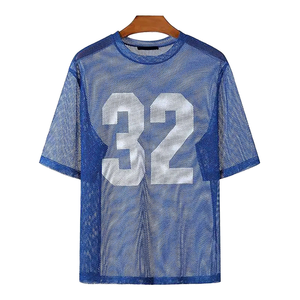 T-shirt tendance surdimensionné pour hommes, coupe boxy, épaule lourde délavée avec haut à col rond, style streetwear - Product Image 4