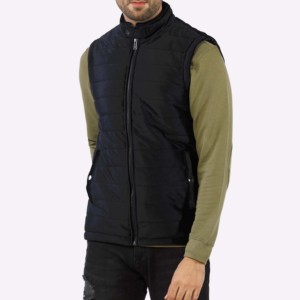 Veste d'extérieur sans manches de printemps respirante à séchage rapide Vêtements d'extérieur décontractés pour hommes avec fermeture éclair multi-poches et logo personnalisé - Product Image 1