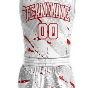 Ensembles d'uniformes de basketball de qualité supérieure, grandes tailles, 100 % polyester, antibactérien, séchage rapide, respirant, design par sublimation - Product Image 4