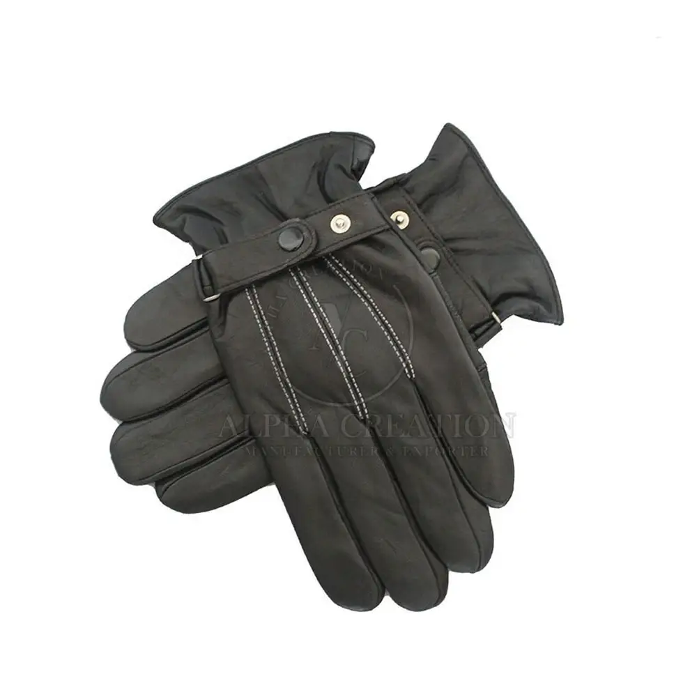 Gants en cuir de chèvre véritable de haute qualité à la mode hommes gants de conduite de voiture gants en cuir de chèvre du Pakistan