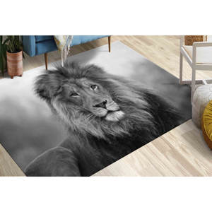 Alfombra con Estampado de León: Alfombra Grande con Diseño Animal, Fácil de Limpiar, Decoración para Salón, Alfombra Delgada No Tejida - Product Image 5