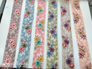 เครื่องปักริบบิ้นและผ้าลูกไม้,4สีสำหรับชุดแต่งงานงานลูกปัดตามสั่ง - Product Image 6