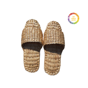 Zapatillas de jacinto de agua artesanales de primera calidad, Calzado Artesanal vietnamita sostenible para uso diario en interiores - Product Image 5