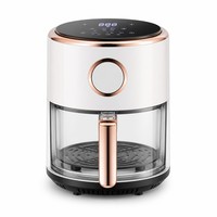 Friteuse à air numérique en verre, sans huile, avec panier visible, appareil électrique pour la cuisine domestique