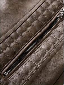 Veste en cuir pour homme sur mesure, veste en cuir pour motard, cuir véritable vieilli, matériau de qualité supérieure, veste pour homme - Product Image 6