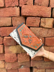 Nouveau Style occidental cheveux sur la peau en relief couleur usiné fourrure cuir grande taille main embrayages vente chaude femmes conçu fronde sacs à main - Product Image 3