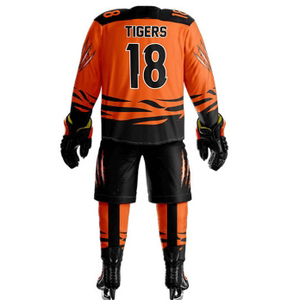 Uniforme de hockey sobre hielo de equipo personalizado de alta calidad Nuevo diseño con nombre OEM Material de poliéster Impresión por sublimación Uniforme de hockey sobre hielo - Product Image 2