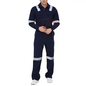 Best Selling High Quality Flame Retardant Safety Coverall In Stock Waterproof Flame Retardant Coverall
